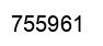 Number 755961 black image