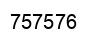 Number 757576 black image