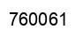 Number 760061 black image