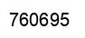 Number 760695 black image