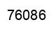 Number 76086 black image