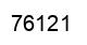 Number 76121 black image