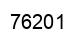 Número 76201 imagen negro