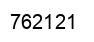 Number 762121 black image