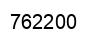 Number 762200 black image