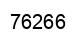Number 76266 black image