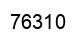 Number 76310 black image