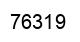 Number 76319 black image
