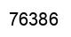 Number 76386 black image