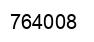 Number 764008 black image