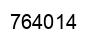 Number 764014 black image