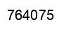 Number 764075 black image