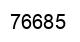 Número 76685 imagen negro