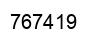 Number 767419 black image