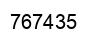 Number 767435 black image