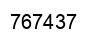 Number 767437 black image