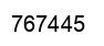 Number 767445 black image