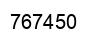 Número 767450 imagen negro