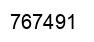 Number 767491 black image