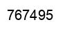 Number 767495 black image