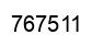 Number 767511 black image