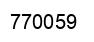 Número 770059 imagen negro