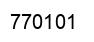 Número 770101 imagen negro