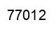 Number 77012 black image