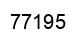 Number 77195 black image