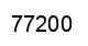 Number 77200 black image