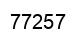 Número 77257 imagen negro