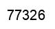 Number 77326 black image