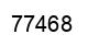 Number 77468 black image