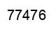 Número 77476 imagen negro