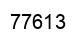 Número 77613 imagen negro