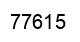 Número 77615 imagen negro