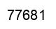 Number 77681 black image