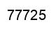 Number 77725 black image