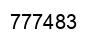 Número 777483 imagen negro