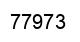Number 77973 black image
