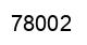 Number 78002 black image