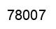 Number 78007 black image