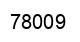 Number 78009 black image
