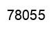 Número 78055 imagen negro