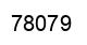 Número 78079 imagen negro