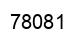 Número 78081 imagen negro