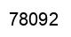 Número 78092 imagen negro