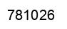 Number 781026 black image