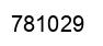 Number 781029 black image