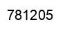 Number 781205 black image